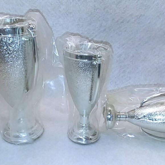 COPY - 3 New Plastic Silver Trophy Award Cups - Picture 2 of 6